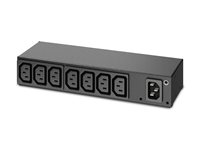 APC Basic Rack PDU AP6015A - Kraftdistributionsenhet (kan monteras i rack) - AC 100/120/200/208/230/240 V - ingång: IEC 60320 C14 - utgångskontakter: 8 (power IEC 60320 C13) - 1U - svart - för P/N: SCL500RM1U, SCL500RMI1U, SMX1500RM2UCNC, SMX2KR2UX145, SMX3KR2UNCX145, SMX750CUS AP6015A