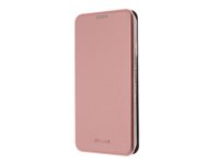 Insmat Exclusive - Baksidesskydd för mobiltelefon - kartong+papper+aluminiumfolie, termoplastisk polyuretan (TPU), polyuretan - rosrosa - för Samsung Galaxy A35 650-3232