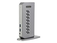 StarTech.com USB-C USB-A dockningsstation - Hybrid universell USB 3.0-dockningsstation för USB-C eller USB-A bärbar dator - Dubbla skärmar 4K 60 Hz HDMI/DisplayPort - 6x USB-A, GbE - USB 3.1 Gen 1 - Windows/Mac - Dockningsstation - USB - 2 x HDMI, 2 x DP - 1GbE - 40 Watt DK30A2DHUUE