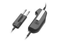 HP Poly SHS 2310-10 - PTT (push-to-talk)-förstärkare för headset - PJ-7, med mottagar-gain, 305 cm kabel - TAA-kompatibel - för Poly SHS 2310-10 8K700AA