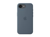 Apple - Baksidesskydd för mobiltelefon - MagSafe-kompatibilitet - silikon - ankare blå - för iPhone 17e MHWE4ZM/A