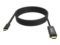 VISION - Adapterkabel - USB-C hane till HDMI hane - 2 m - svart - 8K UHD-stöd (7680 x 4320) TC 2MUSBCHDMI8K/BL