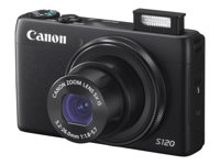 Canon PowerShot S120 - Digitalkamera - kompakt - 12.1 MP - 5x optisk zoom - Wi-Fi - svart 8407B011