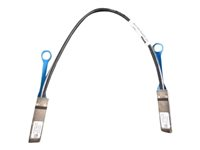 Dell Networking - 100GBase direktkopplingskabel - QSFP28 till QSFP28 - 50 cm - 0.5 m - fiberoptisk - passiv - för Networking S6100; Networking S5224, S5232, S5248, Z9100; PowerSwitch S5212, S5224 470-ABPW