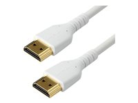 StarTech.com - Premium hög hastighet - HDMI-kabel med Ethernet - HDMI hane till HDMI hane - 1 m - vit - för P/N: TB3DKM2HDL RHDMM1MPW