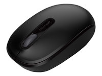 Microsoft Wireless Mobile Mouse 1850 - Mus - höger- och vänsterhänta - optisk - 3 knappar - trådlös - 2.4 GHz - trådlös USB-mottagare - svart U7Z-00004
