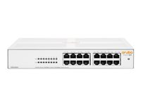 HPE Networking Instant On 1430 16G Class4 PoE 124W Switch - Switch - ohanterad - 16 x 10/100/1000 (PoE Class 4) - skrivbordsmodell, rackmonterbar, väggmonterbar - PoE (124 W) - BTO R8R48A#ABB