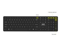 PORT Connect OFFICE PRO - Tangentbord - trådlös - Bluetooth 5.0 - QWERTY - amerikansk 900903-US