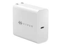 HyperJuice - Strömadapter - AC 100-240 V - 65 Watt - utgångskontakter: 1 - Europa - vit HJ653E