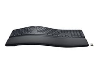 Logitech Ergo Series ERGO K860 for Business - Tangentbord - full size - trådlös - 2.4 GHz, Bluetooth 5.0 LE - QWERTY - hela norden - grafit 920-010348