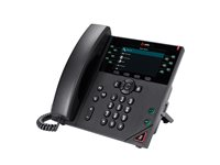 HP Poly VVX 450 - VoIP-telefon - 3-riktad samtalsförmåg - SRTP, SIP, SDP - 12 linjer - svart 8B1L7AA#AC3