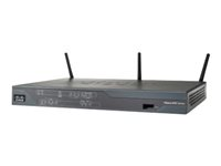 Cisco 887V VDSL2 - Trådlös router - ISDN/DSL 4-ports-switch WAN-portar: 2 2,4 GHz CISCO887VW-GNE-K9