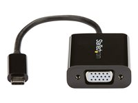 StarTech.com USB-C- till VGA-adapter - USB/VGA-adapter - USB-C (hane) till HD-15 (VGA) (hona) - USB 3.1 Gen 1 / Thunderbolt 3 - 18 cm - USB-ström, 1920 x 1200 (WUXGA) stöd - svart - för P/N: BNDTB10GI, BNDTB210GSFP, BNDTB410GSFP, BNDTB4M2E1, BNDTBUSB3142, TB4CDOCK CDP2VGA