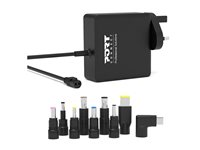 PORT Connect - Strömadapter - universell - AC 100-240 V - 90 Watt - Storbritannien 900007B-UK