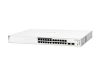 HPE Networking Instant On 1830 24G 12p Class4 PoE 2SFP 195W Switch - Switch - smart - 12 x 10/100/1000 + 12 x 10/100/1000 (PoE+) + 2 x Gigabit SFP - skrivbordsmodell, rackmonterbar - PoE+ (195 W) JL813A#ABB