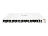 HPE Networking Instant On 1960 48G 2XGT 2SFP+ Switch - Switch - L2+ - smart - 48 x 10/100/1000 + 2 x 10 Gigabit SFP+ + 2 x 10 Gigabit Ethernet - skrivbordsmodell, rackmonterbar JL808A#ABB