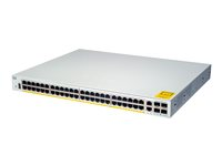 Cisco Catalyst 1000-48P-4G-L - Switch - Administrerad - 24 x 10/100/1000 (PoE+) + 24 x 10/100/1000 + 4 x gigabit SFP (upplänk) - rackmonterbar - PoE+ (370 W) C1000-48P-4G-L