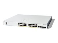 Cisco Catalyst 1300-24FP-4X - Switch - L3 - Administrerad - 24 x 10/100/1000 (PoE+) + 4 x 10 Gigabit SFP+ - rackmonterbar - PoE+ (375 W) C1300-24FP-4X