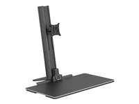 Multibrackets M Easy Stand Desktop - Ställ - för LCD-skärm/PC-utrustning - aluminium - svart - skärmstorlek: upp till 30 tum - skrivbord 7350073733156