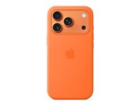 Apple - Baksidesskydd för mobiltelefon - MagSafe-kompatibilitet - silikon - orange - för iPhone 17 Pro MGFE4ZM/A