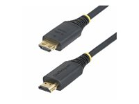 StarTech.com 6ft High Speed HDMI Cable w/Gripping Connectors, 4K 60Hz - Hög hastighet - HDMI-kabel med Ethernet - HDMI hane till HDMI hane - 1.8 m - skärmad - svart - halogenfri, passiv, 4K60Hz stöd, 1080p stöd 240 Hz, 2K144Hz stöd HDMI2-CABLE-GRIP-6F