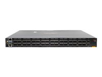 HPE Aruba CX 9300-32D 32-port 100/200/400G QSFP-DD 2-port 10G SFP+ Switch - Switch - L3 - Administrerad - 32 x 100/200/400 Gigabit QSFP-DD + 2 x 1 Gigabit / 10 Gigabit SFP+ - främre till bakre luftflöde - rackmonterbar - BTO R9A29A