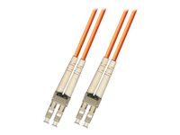 Dell - Nätverkskabel - LC multiläge (hane) till LC multiläge (hane) - 3 m - 3 m - fiberoptisk - för EqualLogic FS7610; Networking X1018; PowerEdge T130, T330, T430, T630; Networking X1026 470-AAYQ