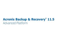 Acronis Backup & Recovery Advanced Server for Windows - (v. 11.5) - licens för produktuppgradering + 1 Year Advantage Standard - 1 server - uppgradering från Acronis Backup & Recovery Server for Windows - volym - 1-9 licenser - ESD - Win - engelska TIINGSENS71
