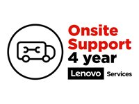 Lenovo Onsite Upgrade - Utökat serviceavtal - material och tillverkning (för system med 1 års depå eller inkörningsgaranti) - 4 år (från ursprungligt inköpsdatum av utrustningen) - på platsen - för ThinkCentre M70q Gen 3; M70s Gen 3; M70t Gen 3; ThinkCentre neo 50; V55t Gen 2-13; V55t-15 5WS0D80922
