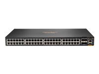 HPE Aruba CX 6300F - Switch - endast horisontal ytmontering - L3 - Administrerad - 48 x 10/100/1000 (PoE+) + 4 x 50 Gigabit Ethernet SFP56 - framsidan och sida till baksidan - rackmonterbar - PoE+ - TAA-kompatibel S0G97A#ABB