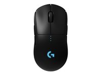 Logitech G Pro - Mus - höger- och vänsterhänta - optisk - trådlös - 2.4 GHz - trådlös USB-mottagare 910-005273