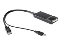 HP - DVI-adapter - USB, DisplayPort (hane) till DVI-D (hona) - för EliteDesk 800 G2, 800 G3, 800 G4; EliteOne 1000 G2; ENVY 27; ProDesk 400 G5, 600 G4 NR078AA
