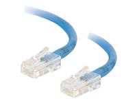 C2G Cat5e Non-Booted Unshielded (UTP) Network Patch Cable - Patch-kabel - RJ-45 (hane) till RJ-45 (hane) - 50 cm - UTP - CAT 5e - tvinnad, enhetsstart - blå 83020