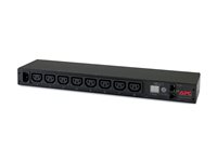 APC Metered Rack PDU AP7820B - Kraftdistributionsenhet (kan monteras i rack) - AC 200/208/230 V - 2300 VA - Ethernet 10/100 - ingång: IEC 60320 C14 - utgångskontakter: 8 (power IEC 60320 C13) - 1U - 1.98 m sladd - för P/N: SCL500RM1U, SMX2KR2UX145, SMX3KR2UNCX145, SMX750CUS, SRTL2K2RM1UWC, SRTL3KRM1UIC AP7820B