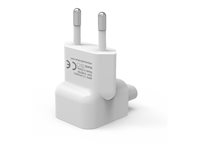 Vision - Adapter för effektkontakt - power IEC 60320 C7 till power CEE 7/7 - vit - Europa TC-PF8AEU