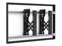 SMS Multi Display Wall Pro Landscape - Monteringssats (väggfäste) - Dra och glid - för LCD-display - svart, aluminium - skärmstorlek: 55" - väggmonterbar - för Samsung UD55A PW100012-P0