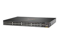 HPE Aruba Networking CX 6200F 48G 4SFP+ TAA Switch - Switch - max. staplingsavstånd 10 kms - L3 - Administrerad - 48 x 10/100/1000 + 4 x 100/1000/10G SFP+ - framsidan och sida till baksidan - rackmonterbar - TAA-kompatibel S0M88A#ABB