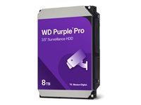 WD Purple Pro WD8001PURP - Hårddisk - 8 TB - inbyggd - 3.5" - SATA 6Gb/s - 7200 rpm - buffert: 256 MB WD8001PURP