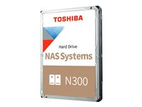 Toshiba N300 NAS - Hårddisk - 22 TB - inbyggd - 3.5" - SATA 6Gb/s - 7200 rpm - buffert: 512 MB HDWG62CUZSVA
