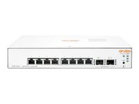 HPE Networking Instant On 1930 8G 2SFP Switch - Switch - L3 - Administrerad - 8 x 10/100/1000 + 2 x Gigabit SFP - skrivbordsmodell JL680A#ABB