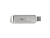 SanDisk Phone Drive - USB flash-enhet - 128 GB - USB-C 3.2 Gen 1 - arktisk vit SDIXS0N-128G-GN6NE