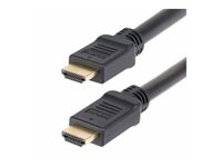 StarTech.com 15m Active HDMI 2.0 Cable, CMP, Plenum Rated, 4K 60Hz - High Speed - HDMI-kabel - HDMI hane till HDMI hane - 15 m - skärmad - svart - aktiv, Enkelriktad, 4K60Hz stöd, HDR10-stöd HD2AP-15M-HDMI-CABLE