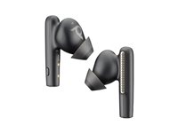 Poly Voyager Free 60+ - True wireless-hörlurar med mikrofon - inuti örat - Bluetooth - aktiv brusradering - USB-A via Bluetooth-adapter, 3,5 mm kontakt - kolsvart - Certifierad för Zoom Rooms 7Y8G4AA