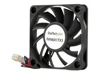 StarTech.com 60x10 mm ersättare för chassiläkt med kullager och TX3-kontakt - Fläktsats för system - 60 mm FAN6X1TX3