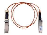 Cisco Direct-Attach Active Optical Cable - Nätverkskabel - QSFP till QSFP - 2 m - 2 m - fiberoptisk - SFF-8436 - aktiv - brun - för Nexus 93108TC-EX, 93180YC-FX, 9336C-FX2, 9372PX-E QSFP-H40G-AOC2M=